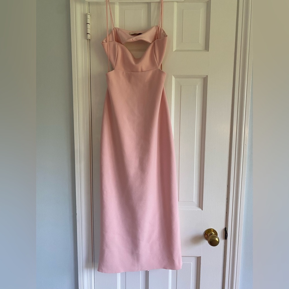 Bec & Bridge 
Elle Cutout Midi Dress, light blush